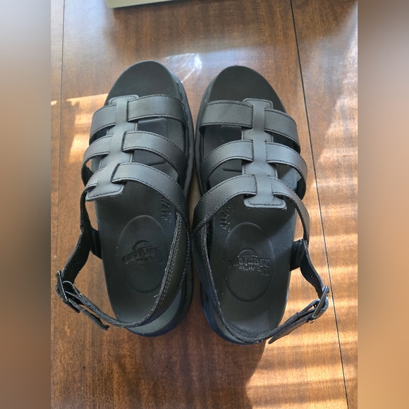 Dr. Martens Black Strappy Platform Sandals L9 - Picture 3 of 5